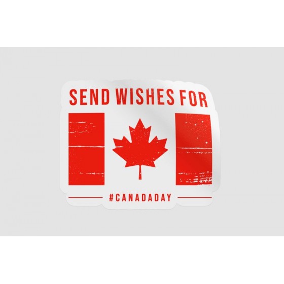 Send Wishes For Canada Sticker