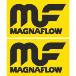 2x Magnaflow Style 3 Stickers Decals - DecalsHouse