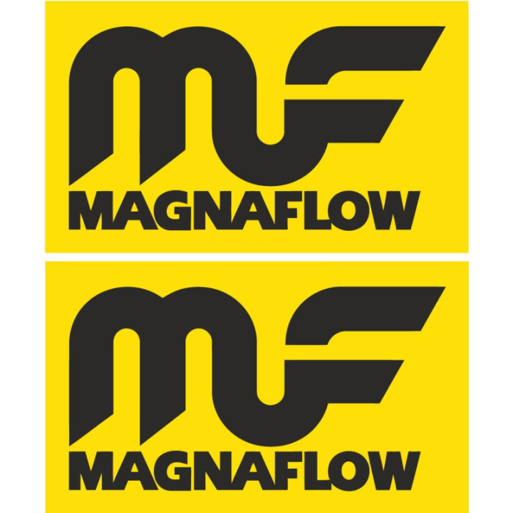 2x Magnaflow Style 3 Stickers Decals - DecalsHouse