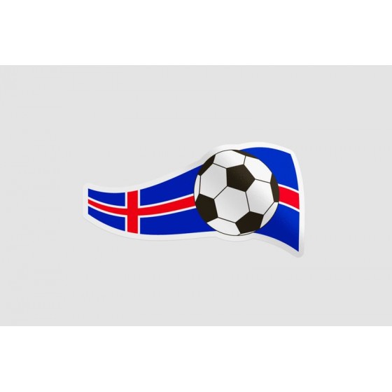 Soccer Ball Flag Sticker
