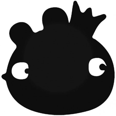 Buy Angry Birds King Pig Silhouette Decal Online