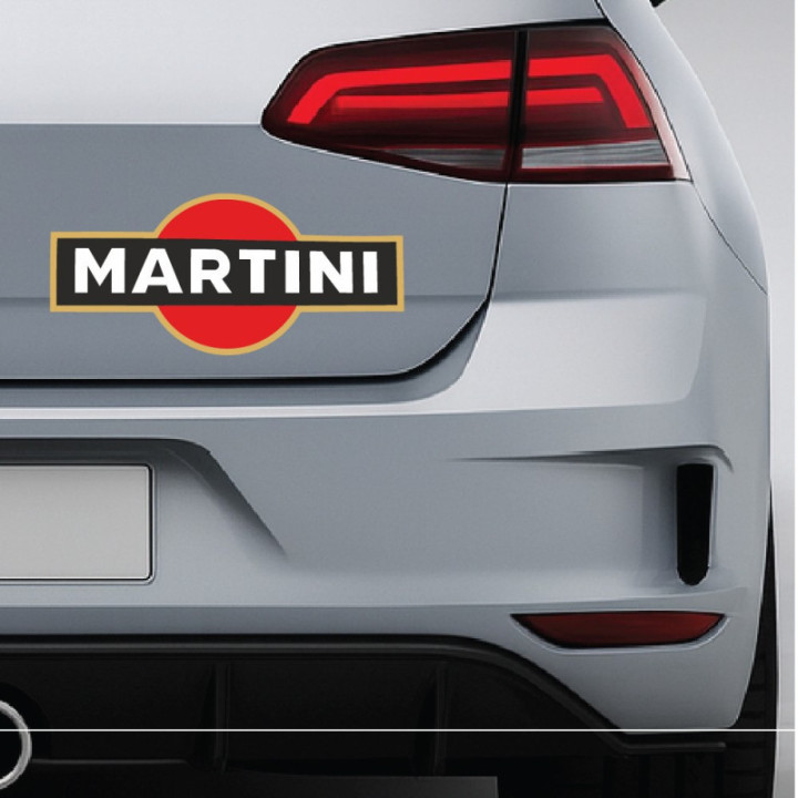 Martini Style 2 Stickers – Motorsport Decals (2-Pack)