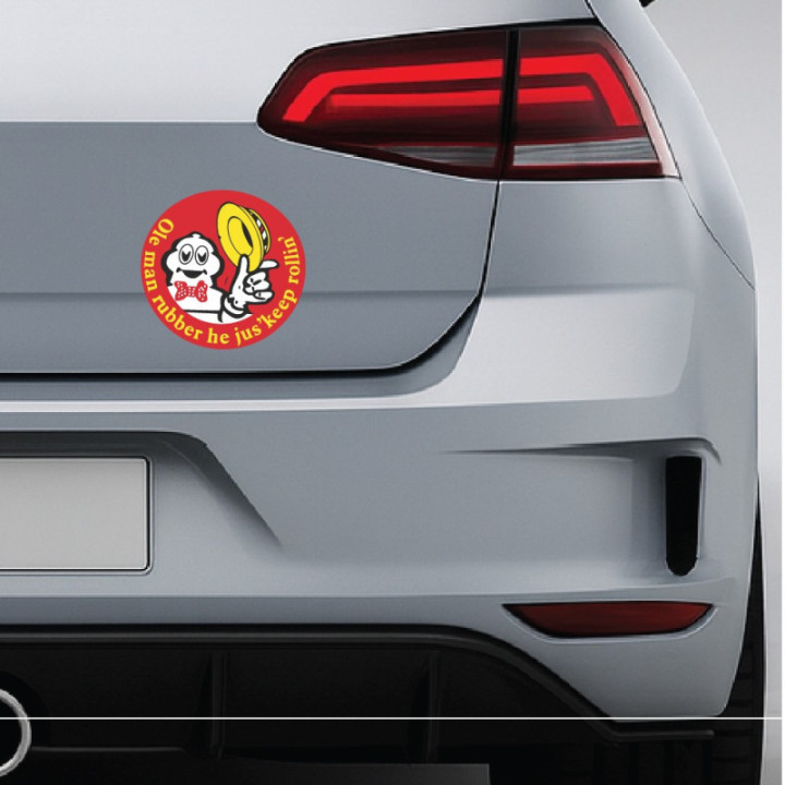 2x Michelin Man Style 4 Stickers Decals - DecalsHouse