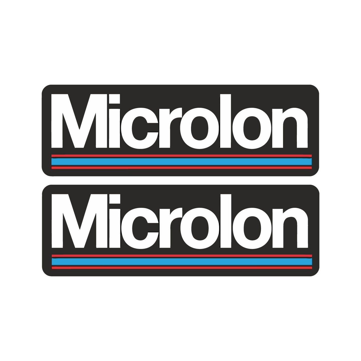 2x Microlon Stickers Decals - DecalsHouse