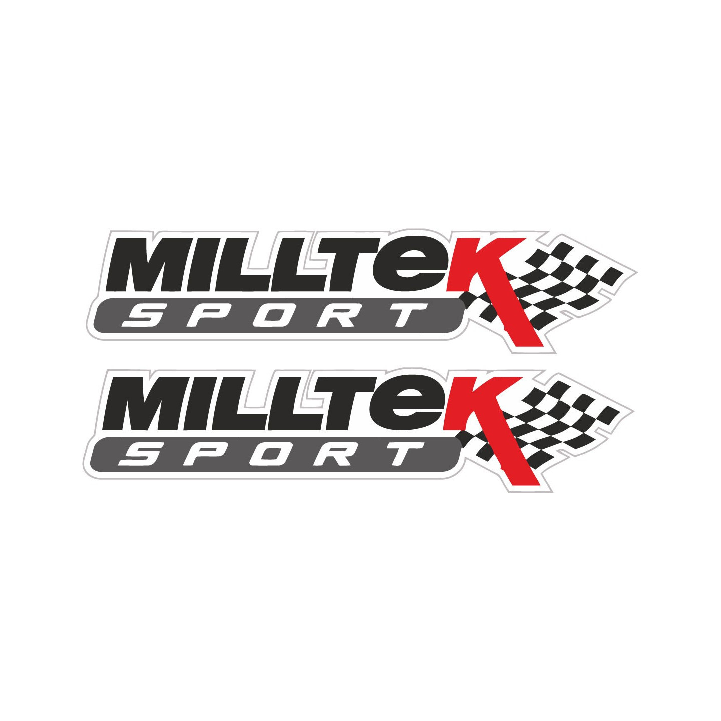 Mdk Racing Sticker Milltek Sport Stickers – Exhaust Performance Decals (2-Pack)