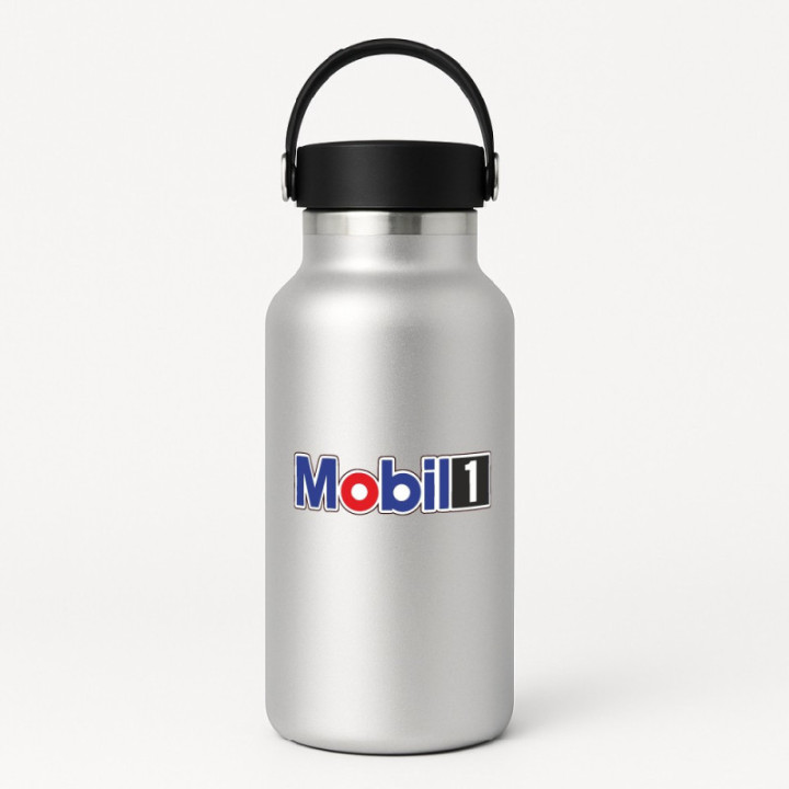 Mobil 1 Stickers – Motorsport Sponsor Engine Oil Racing Decals (2-Pack)