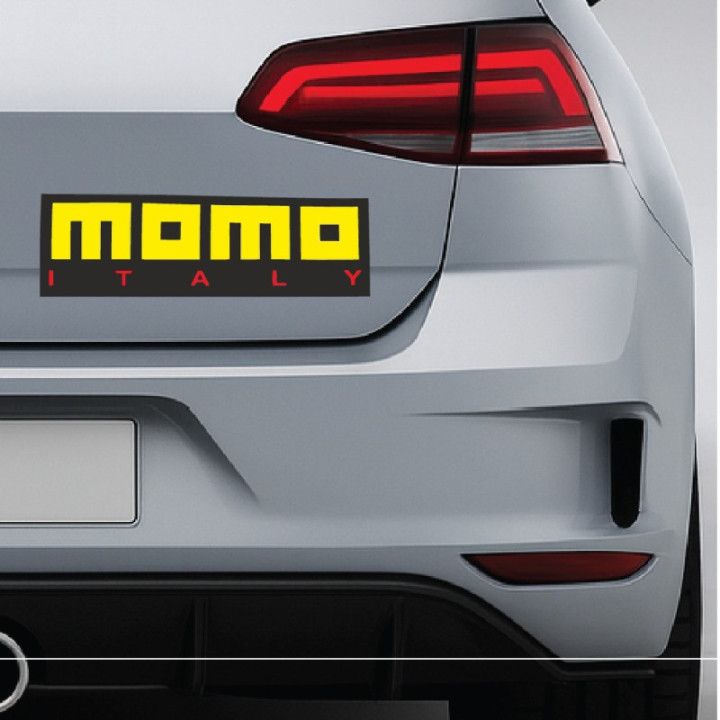 Momo Italy Stickers – Racing Steering Wheel Motorsport Decals (2-Pack)