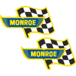 Monroe Stickers – Suspension Motorsport Sponsor Decals (2-Pack)