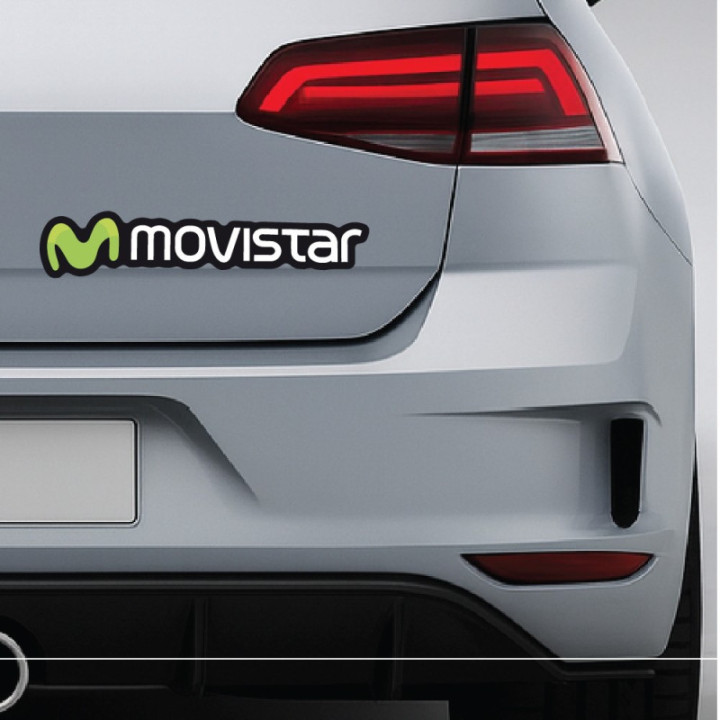 2x Movistar Style 3 Stickers Decals - DecalsHouse