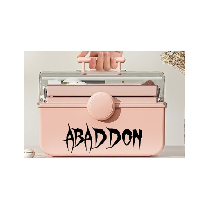 Abaddon Stickers – Black Metal Band Logo Decals (2-Pack)