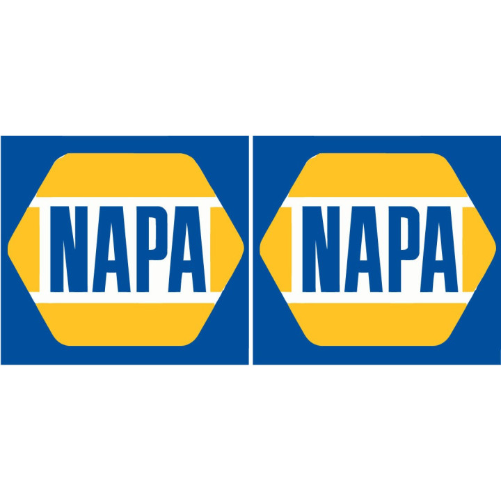 NAPA Auto Parts Stickers – Motorsport Race Car Sponsor Decals (2-Pack)
