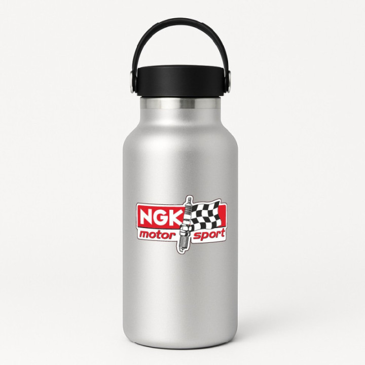 NGK Motor Sport Stickers – Spark Plug MotoGP Sponsor Decals (2-Pack)