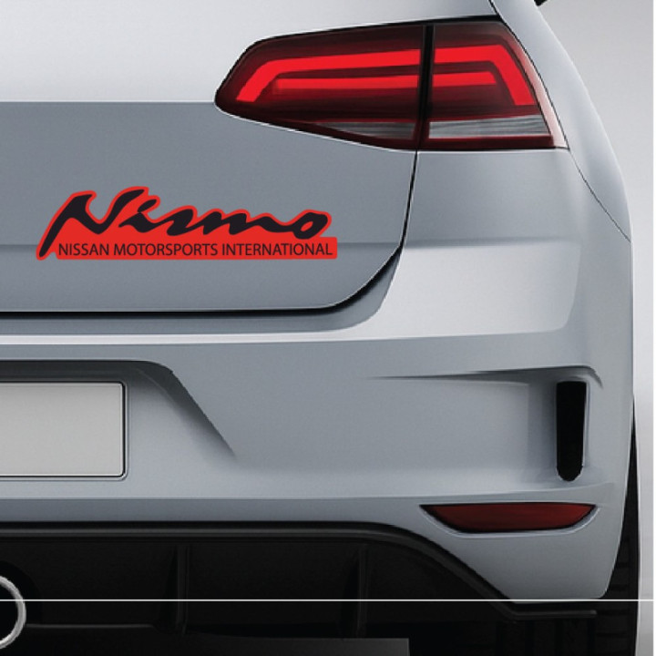 2x Nismo Nissan Motorsport International Style 2 Stickers Decals - DecalsHouse