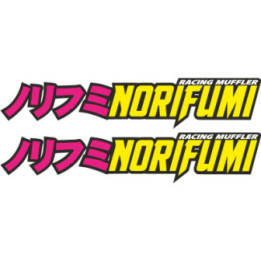 2x Norifumi Racing Muffler Stickers Decals - DecalsHouse