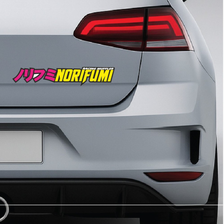 2x Norifumi Racing Muffler Stickers Decals - DecalsHouse