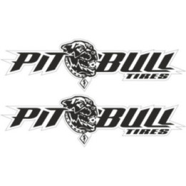 2x Pitbull Tires Style 2 Stickers Decals - DecalsHouse