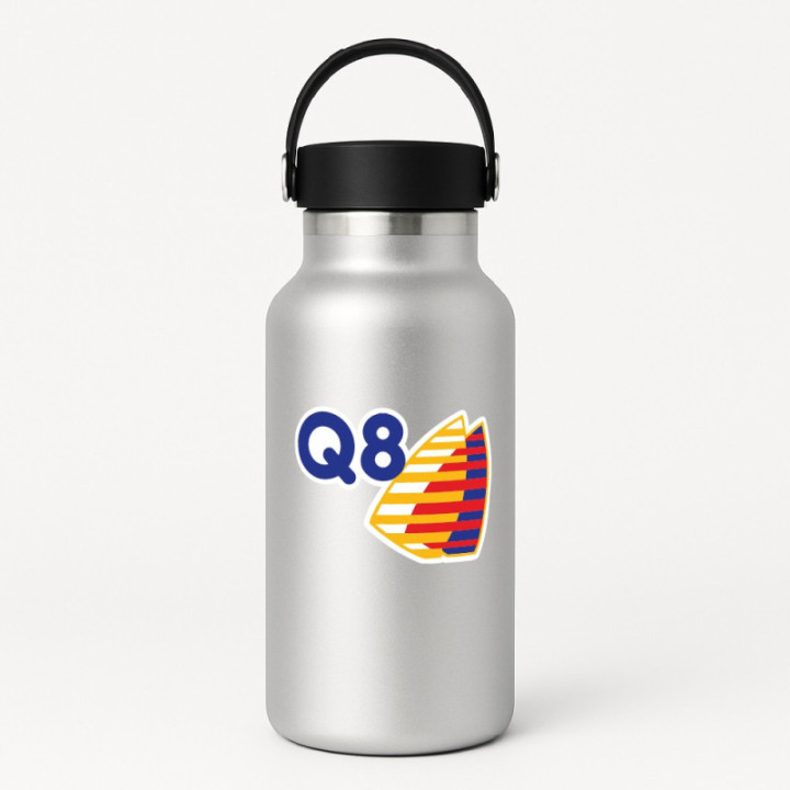 Q8 Racing Stickers – Oil Sponsor Endurance Decals (2-Pack)