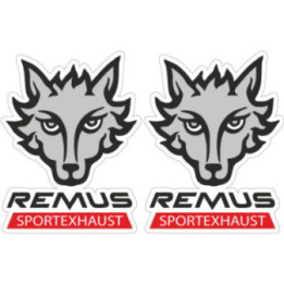 Remus Sport Exhaust Stickers – BMW Ducati KTM Car Decals (2-Pack)