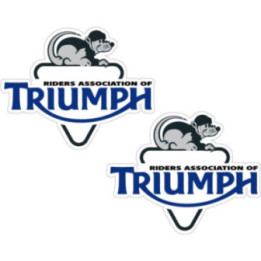 Riders Association of Triumph Stickers – R.A.T. Club Decals (2-Pack)