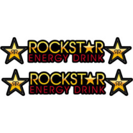 Rockstar Energy Stickers – MX Supercross Offroad Sponsor Decals (2-Pack)