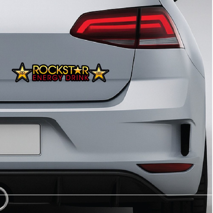 Rockstar Energy Stickers – MX Supercross Offroad Sponsor Decals (2-Pack)