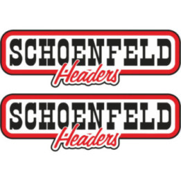 2x Schoenfeld Headers Stickers Decals - DecalsHouse