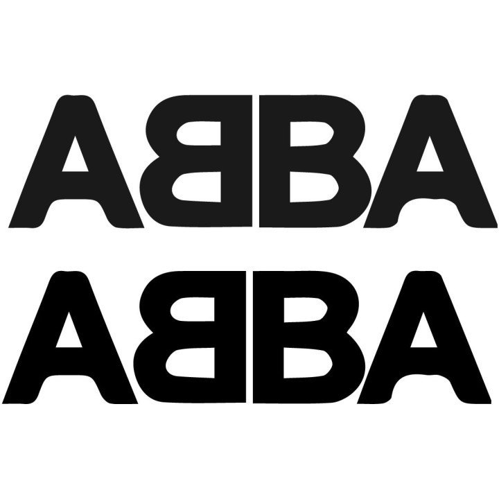 ABBA Stickers – Mamma Mia Waterloo Music Decals (2-Pack)