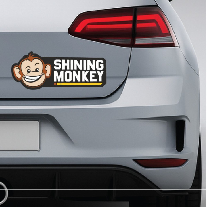 2x Shining Monkey Stickers Decals - DecalsHouse