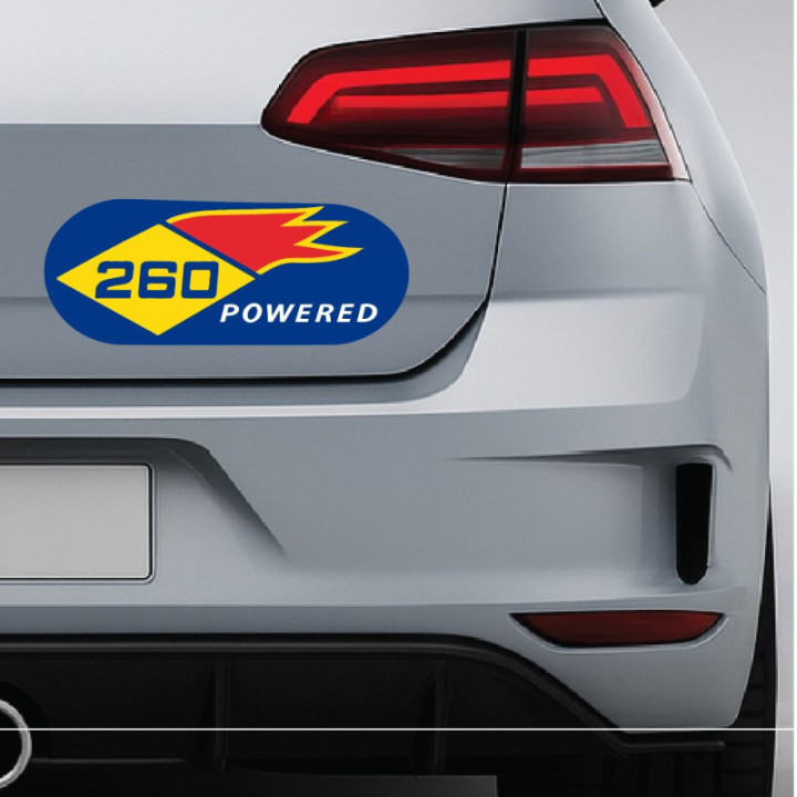 2x Sunoco 260 Powered Stickers Decals - DecalsHouse