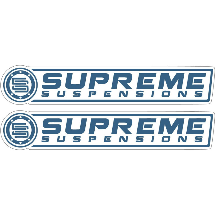 2x Supreme Suspensions Stickers Decals - DecalsHouse