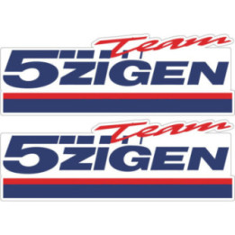 2x Team 5 Zigen Stickers Decals - DecalsHouse
