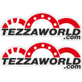 2x Tezzaworld Stickers Decals - DecalsHouse