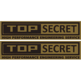 Top Secret Stickers – JDM Tuning GT-R Supra Performance Decals (2-Pack)
