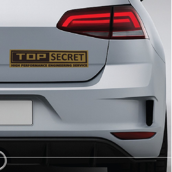 Top Secret Stickers – JDM Tuning GT-R Supra Performance Decals (2-Pack)