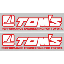 2x Toyota Toms Stickers Decals - DecalsHouse
