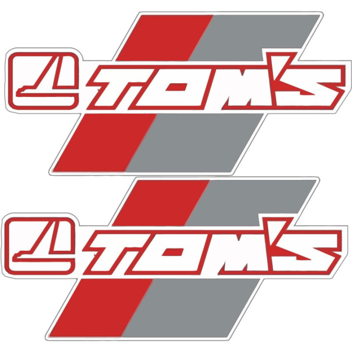 2x Toyota Toms Style 2 Stickers Decals - DecalsHouse