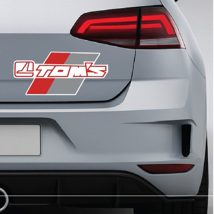 2x Toyota Toms Style 2 Stickers Decals - DecalsHouse