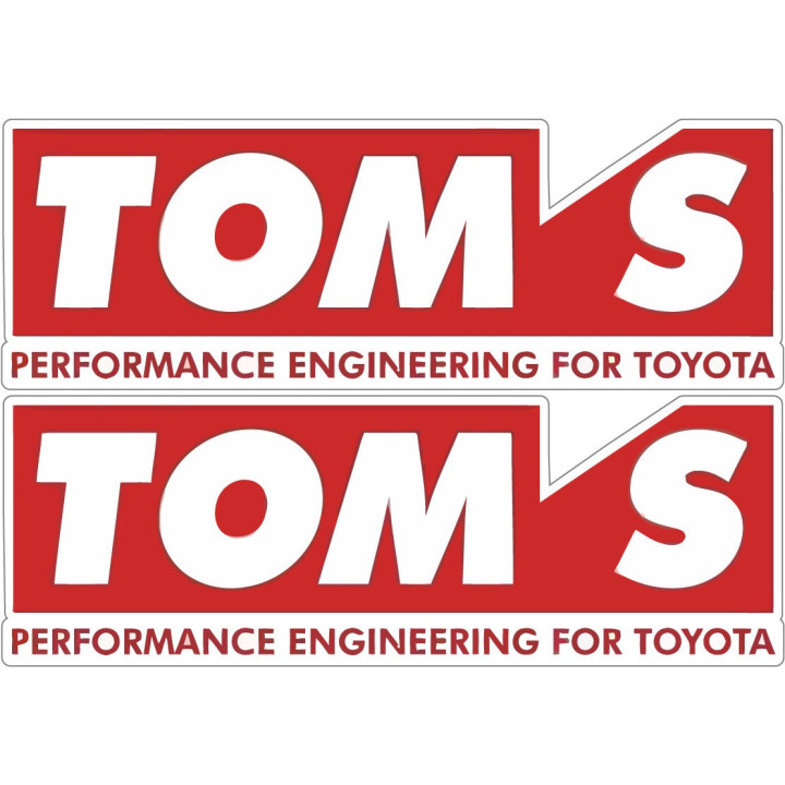 2x Toyota Toms Style 3 Stickers Decals - DecalsHouse