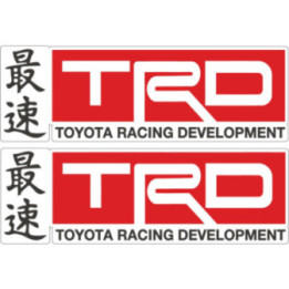 TRD Racing Stickers – Toyota Performance Decals (2-Pack)