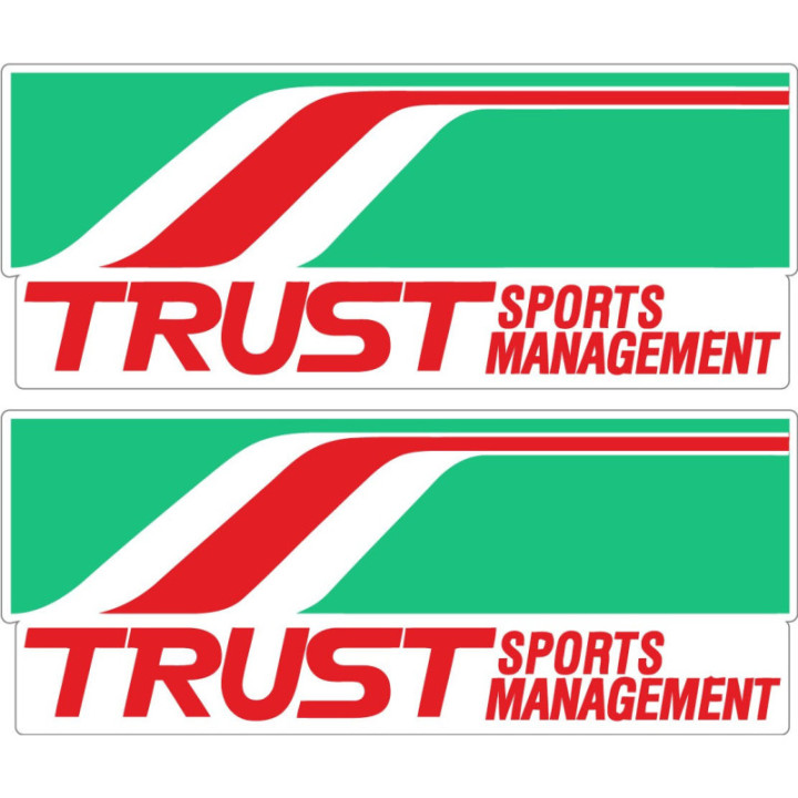 2x Trust Sports Management Stickers Decals - DecalsHouse