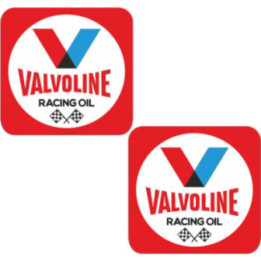 2x Valvoline Racing Oil Stickers Decals - DecalsHouse