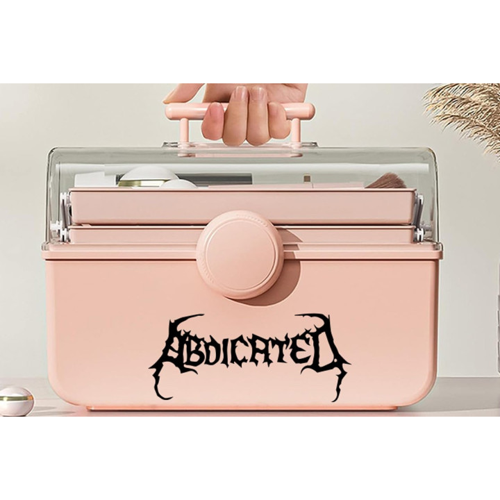 Abdicated Heavy Metal Stickers – Band Logo Decals (2-Pack)