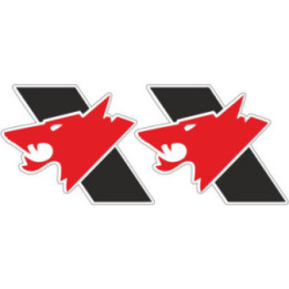 2x Wolfs Head Motor Oil Stickers Decals - DecalsHouse