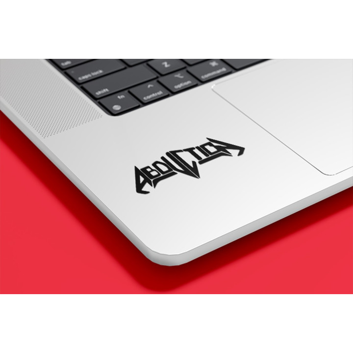 Abduction Band Stickers – Black Metal Decals (2-Pack)