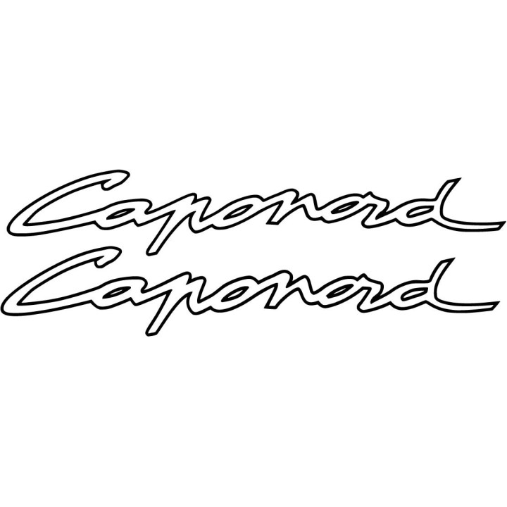 Aprilia Caponord Outline Lettering Die Cut Stickers Decals - DecalsHouse