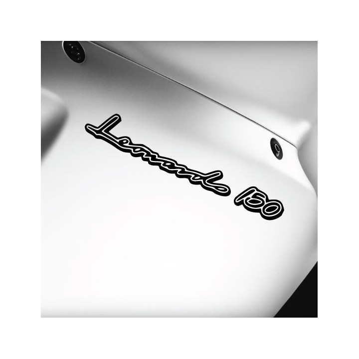 Aprilia Leonardo Die Cut Lettering Style 2 Stickers Decals - DecalsHouse