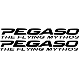 Aprilia Pegaso The Flying Mythos Die Cut Lettering Stickers Decals - DecalsHouse