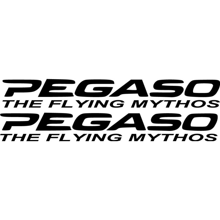 Aprilia Pegaso The Flying Mythos Die Cut Lettering Stickers Decals - DecalsHouse