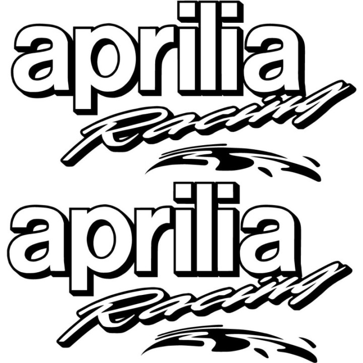 Aprilia Racing Splash Stickers – RSV4 Tuono RS 250 Decals (2-Pack)