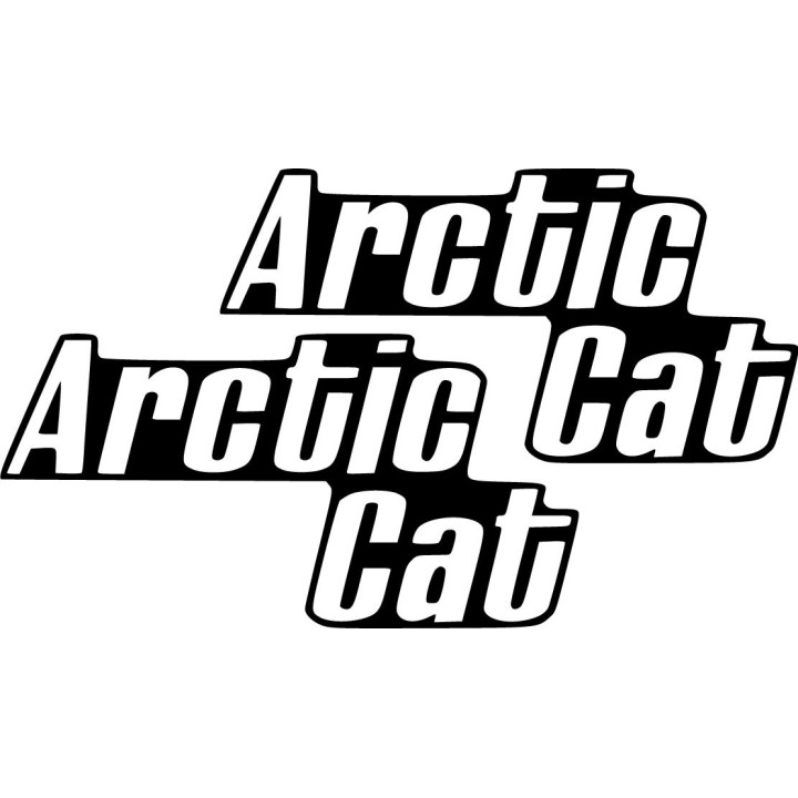 Arctic Cat Die Cut Outline Stickers Decals - DecalsHouse